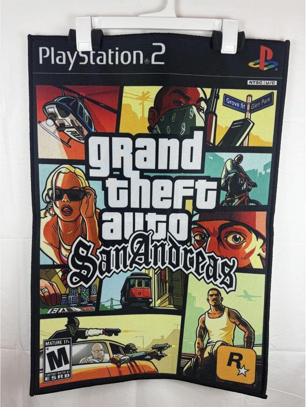 Grand Theft Auto San Andreas Playstion 2 Gaming Rug